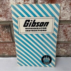 3/$12! Gibson Refrigerator Instructions Vintage Booklet 1955 Manual Recipes